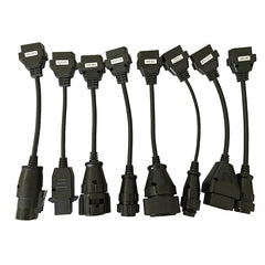8 stk. Lastbil Diagnosekabler – Adaptere til Delphi DS150E, TCS CDP Pro og WOW Snooper