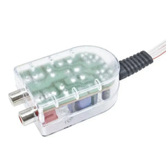 2-kanals High to Low-konverter – RCA line output-adapter til bilradio 