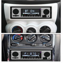 1 DIN bilradio med Bluetooth, USB og retrodesign – MP3-spiller 