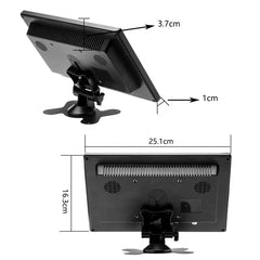 10,1" HD LCD-skjerm – miniskjerm til bil, TV og datamaskin 