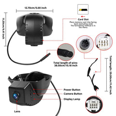 4K skjult dashcam til Honda Civic 2017-2020 – Plug & Play 