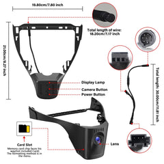4K skjult dashcam til VW ID.3 / ID.4 & Audi Q4 e-tron 2021-2025 – Plug & Play 