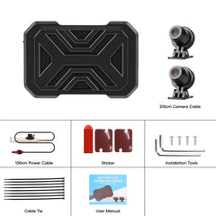 Motorsykkel dashcam 1080P HD – front- og bakkamera med DVR og WiFi 