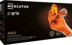 Orange GoGrip nitrilhandsker i størrelse XL