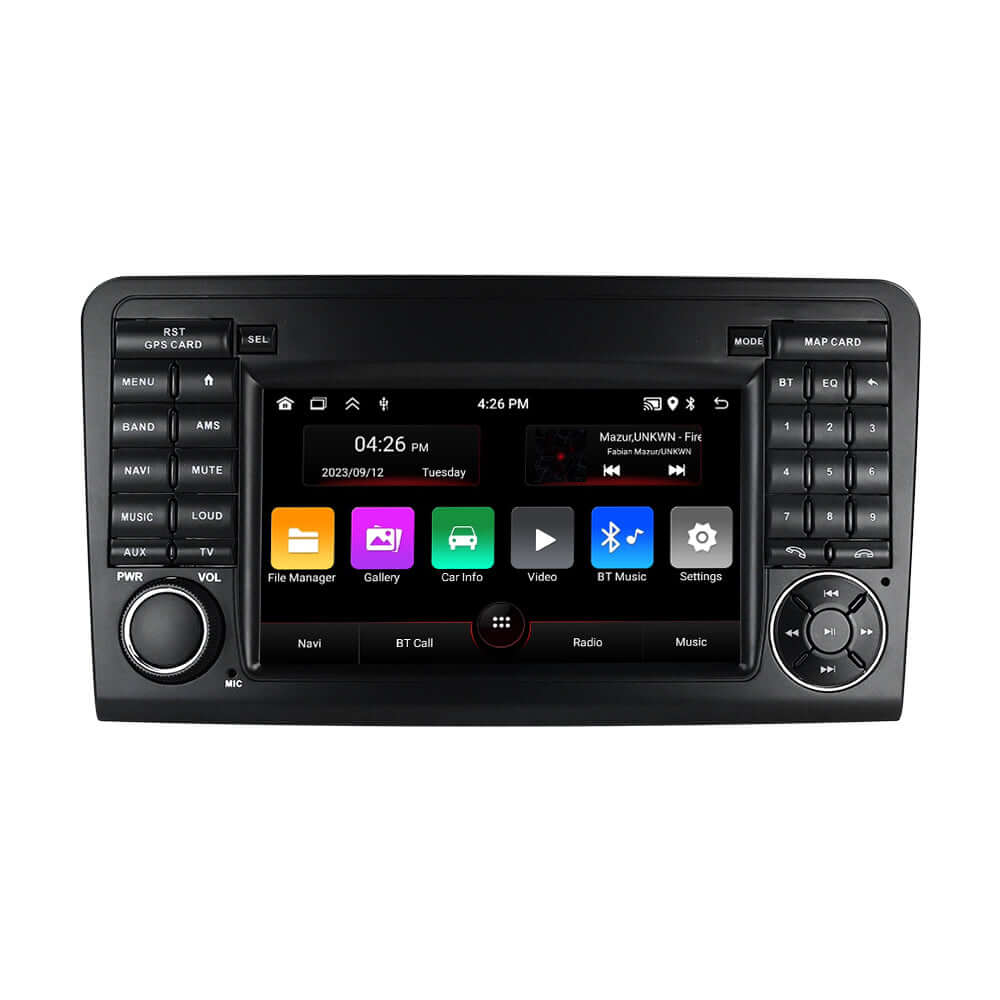 Mercedes ML – 7" Radio m. Apple CarPlay og Android Auto med moderne teknologi