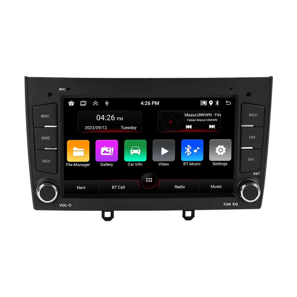Peugeot 308/408 12-20 – 7" Radio m. Apple CarPlay og Android Auto, moderne bilradio med touchscreen