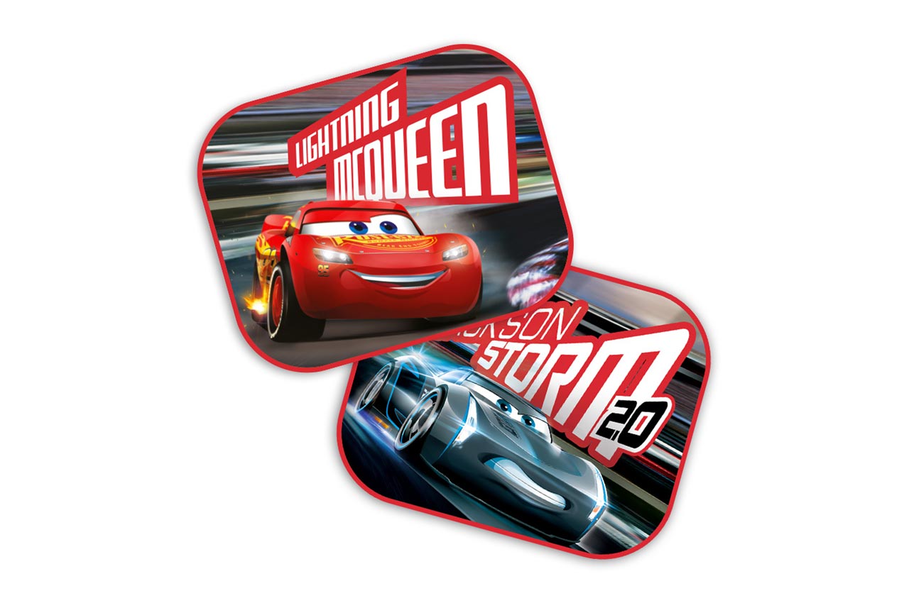 Solskjermer med Cars 3-design, 44 x 35 cm