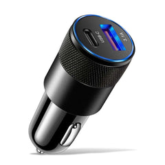 Bil-lader med USB-A og USB-C – hurtigopladning – Bilmedie.dk