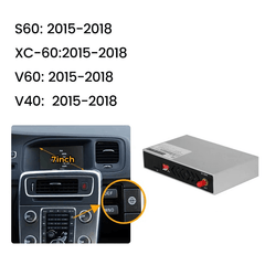 Trådløs Apple CarPlay & Android Auto modul – Volvo S60/XC60/V40/V60 11-18 med 7” skærm og enhed.